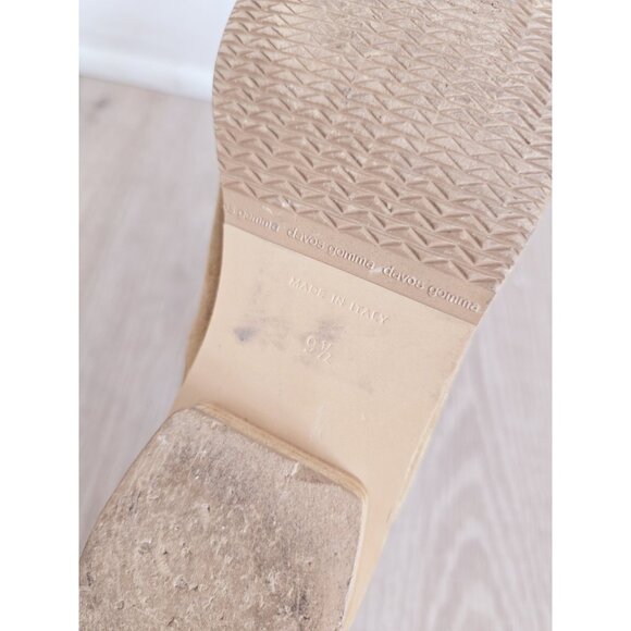 Everlane Mustard Suede Leather Chelsea Italy Ankle Boots Booties Shoes 9.5 - Picture 8 of 9